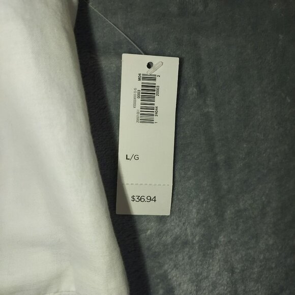 Old Navy Womens Sleeveless Sundress Smocked Back Size L White Vacation Cruise - Picture 3 of 16